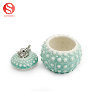 RONDA DE trepang diseño <span class=keywords><strong>concha</strong></span> adorno de cerámica de la joyería cajas de la baratija - Product Image 3