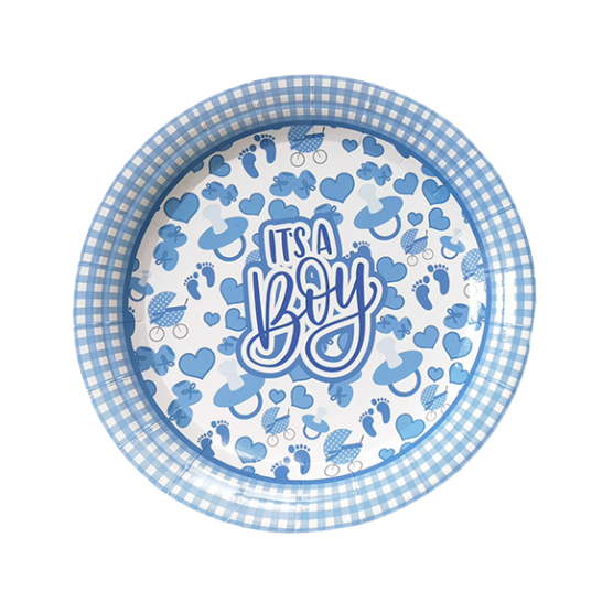 Christmas Customizable Heavy Duty Disposable Dinner Tableware Paper Plates and Bowls for Parties