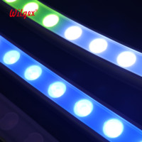 Projecteur LED mural flexible à extrusion intégrée, IP67 RGB DMX, découpable, pliable à 250 mm, éclairage uniforme, garantie 5 ans, 36x253mm