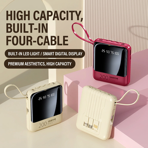 Mini batterie externe portable 20000mAh avec écran LED, entrée et sortie Type C, compatibilité universelle - Product Image 2