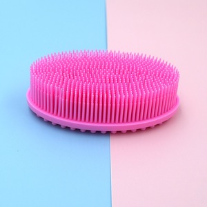 Wholesale Soft Silicone Bath Brush Anti-Slip Eco-Friendly for Gentle Exfoliating Massaging <b>Shower</b> Use Bath <b>Accessories</b> - Product Image 6