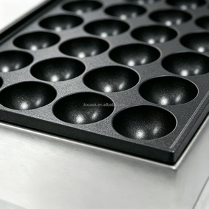 Máquina de Takoyaki Portátil Comercial ITO T-77A de Acero Inoxidable con Placa Antiadherente Individual de 28 Agujeros para <span class=keywords><strong>Horno</strong></span> de Bolas de Pescado - Product Image 5