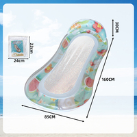 Matelas flottant gonflable en PVC portable avec dossier, léger, pour piscine, plage, lac