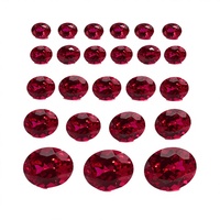 Nouvelle pierre précieuse en tourmaline Paraiba rubis ovale, taille naturelle, cultivée en laboratoire, traitée thermiquement, pour bague de fiançailles