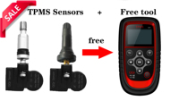 Capteur TPMS QQr double fréquence (315 MHz + 433 MHz) programmable universel de niveau OE, appareil de diagnostic gratuit Q03 + outil Bluetooth