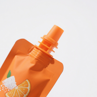 Pochette en plastique rechargeable personnalisée avec bec verseur et fond debout Doypack pour aliments pour bébés, smoothie, jus, boisson, sac d'emballage de liquide