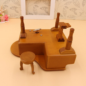 Mini boîte à <span class=keywords><strong>musique</strong></span> en bois et plastique, modèle de <span class=keywords><strong>piano</strong></span> à queue, thème <span class=keywords><strong>Château</strong></span> dans le Ciel, cadeau d'anniversaire de Chine - Product Image 2