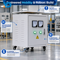 Transformateur triphasé sec certifié CE ISO 30 kVA élévateur/abaisseur 380 V 480 V en alliage d'aluminium haute efficacité