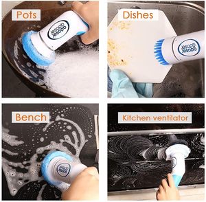 Multifunctional for Spin Scrubber Plastic Kitchen Dish Cleaning <b>Brush</b> High-<b>Powered</b> Household Cleaning Tool K-118 Spin S - Product Image 3