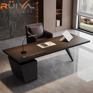 Escritorio de ordenador de madera maciza de gama alta de diseñador moderno de lujo italiano escritorios de oficina para uso doméstico y de oficina - Product Image 3