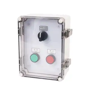 IP66 ABS Plastic Waterproof Electrical Box With Metal Clasp Outdoor Use MCB Distribution Box Push Button Box