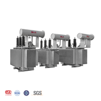 Transformateur de distribution d'électricité électrique 100 kVA, transformateur triphasé S11 immergé dans l'huile, transformateur toroïdal de puissance 50/60 Hz