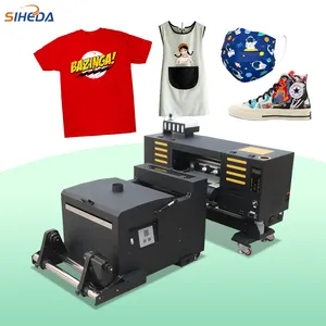 Siheda 40cm A2 HIgh Color Firmness DTF Printing Machine with Powder Oven for T-shirt Custom Printing