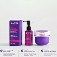 Kit de Soins Capillaires Hydratant et Protecteur Couleur Lavande Rose Marque Blanche – Crème Réparatrice et Masque Capillaire 2-en-1 – Vente en Gros