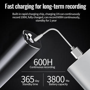 Grabadora de Voz Digital Mini Profesional Q500 Encriptada con 500 Horas de Grabación y Batería de Litio de 3800mAh, Activación por Voz - Product Image 5
