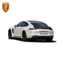 Diffuseur de pare-chocs arrière en Fiber de carbone, becquet d'aile de voiture de Style TC Kits de carrosserie pour Panamera 971, 2017 — 2019