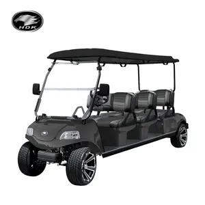 Hot Selling Big Scooters HDK EVOLUTION Sightseeing Mini Bus Club Car 6 Seat 48V Off-road Electric Golf Carts