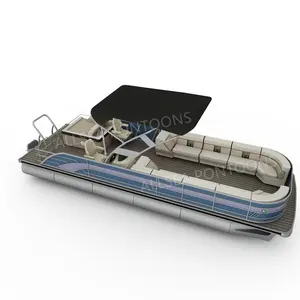 Ce Gecertificeerd Marine Aluminium Meer & Rivier & Offshore Vrijetijdsentertainment Jacht Ponton Boot Te Koop