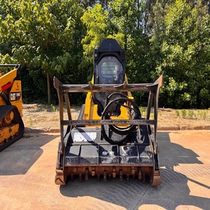 Wholesale Price Caterpillar 299D3 Compact Loader With Forestry <b>Mulcher</b> Heavy Duty Undercarriage High Lift Capacity - Product Image 5