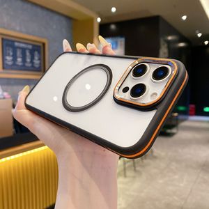 เคสแม่เหล็กใสชาร์จไร้สายสำหรับ iPhone 16 15 14 13 12 11 Pro Max PLUS ที่ป้องกันเลนส์โลหะแข็งฝาครอบกันกระแทก - Product Image 6