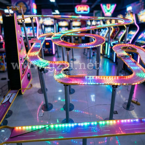 Piste <span class=keywords><strong>de</strong></span> marbre LED géante 3,5x4m avec 3 obstacles en forme <span class=keywords><strong>de</strong></span> cône, piste <span class=keywords><strong>de</strong></span> flipper géante, machine <span class=keywords><strong>de</strong></span> jeu <span class=keywords><strong>de</strong></span> course <span class=keywords><strong>de</strong></span> <span class=keywords><strong>billes</strong></span> personnalisée, Stepper & Craie <span class=keywords><strong>de</strong></span> gymnastique - Product Image 2
