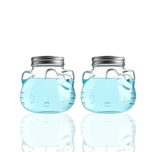 Miệng Rộng 500Ml Kín Vít Nắp Rỗng Thủy Tinh Thực Phẩm Lưu Trữ <span class=keywords><strong>Jar</strong></span> Thủy Tinh Container Hình Dạng Độc Đáo - Product Image 1