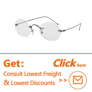 Lunettes Sunray Monture Sans Monture Myopie Lunettes Littéraire Rétro <span class=keywords><strong>Canada</strong></span> Elite Pure Titanium Anti <span class=keywords><strong>Blue</strong></span> <span class=keywords><strong>Light</strong></span> Lunettes - Product Image 3