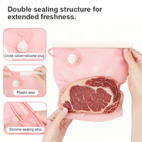 Bolsas de Silicona Reutilizables Herméticas y Fáciles de Limpiar para Conservar la Frescura de Diversos Alimentos