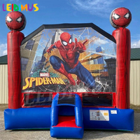 Gonflable Commercial Gonflable Bouncer moonwalk Spider-man Spider-Man Château Sautant Maison De Rebond Avec Toboggan À Vendre