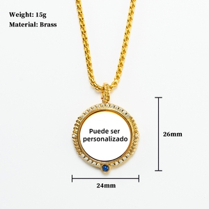 Collar con Colgante de Sagrado Corazón de Jesús al por Mayor, Collar Clásico de Fe, Herencia Sagrada, Mayoreo - Product Image 6