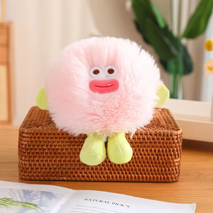 Peluche Monstre Tressé Tendance et Cool avec Bouche en Saucisse, Adorable Jouet en Peluche Petit Monstre, Cadeau Décoratif - Product Image 4