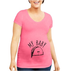 Vêtements de maternité pour femmes enceintes, <span class=keywords><strong>robe</strong></span> en coton et polyester, t-<span class=keywords><strong>shirt</strong></span>, hauts et t-shirts de maternité - Product Image 3