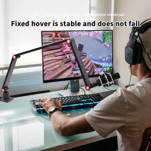 Giá đỡ micro chuyên nghiệp cho phòng thu âm, giá đỡ micro phòng thu, giá đỡ micro tụ điện với <span class=keywords><strong>c</strong></span>ần xoay điều chỉnh đượ<span class=keywords><strong>c</strong></span> - Product Image 2