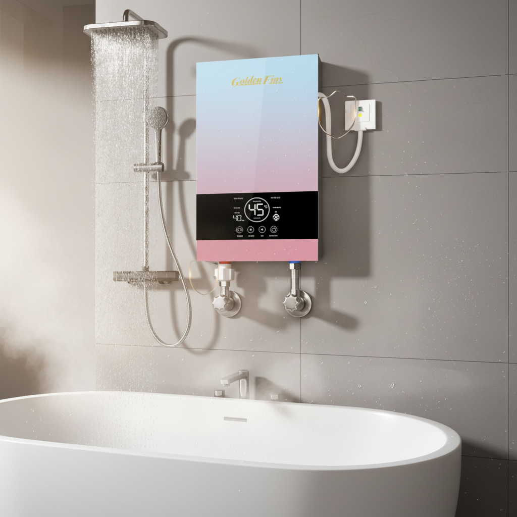 Powerful 8500W 220-240V Electric Heater Smart Control Self-diagnosis IPX4 Bathroom Instant Hot Water Heater
