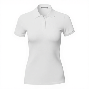 Camisas Sólidas Personalizadas al por Mayor para Mujer, Manga Corta, Casuales, Transpirables, Ecológicas, de Secado Rápido, Tejido de Poliéster de Punto Jersey para - Product Image 4