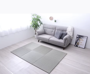 Alfombra Ecológica de Diseño Elegante, Fabricada a Máquina, Tipo Rompecabezas sin Bordes, Estilo Tatami Japonés, 4 Variaciones de Color, Serie PEER - 70x70cm, Antideslizante - Product Image 3