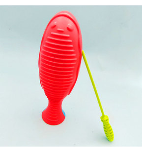 Wholesale Orff Percussion Instrument Scraper Red and Blue Plastic Frog Sound Tube Toy Musical Accessory Teaching AIDS for Kids - Product Image 2
