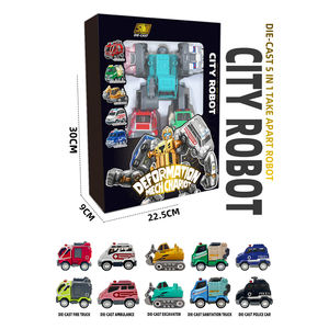 Voiture moulée sous pression en alliage résistant aux chocs et à l'usure 5 en 1 Robot <span class=keywords><strong>de</strong></span> déformation à démonter ensemble <span class=keywords><strong>de</strong></span> véhicules moulés sous pression - Product Image 5