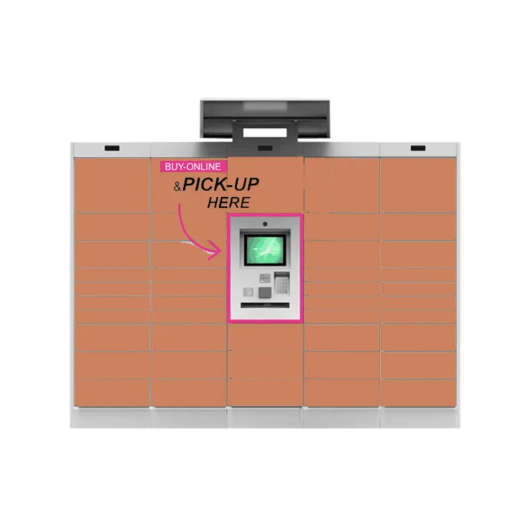 SNBC ที่ดีที่สุดขายที่กำหนดเองสีและเหล็ก Parcel Locker เหล็ก Locker Smart Parcel Locker Face Scan พัสดุเครื่อง