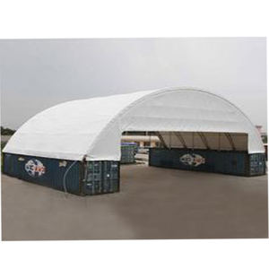 Abri métallique pour conteneur maritime 40 pieds, dôme pour conteneur de transport avec porte, abri et tente de stockage - Product Image 4