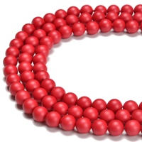 YMJ gros multicolore coquille perle 6mm 8mm 10mm or gris violet rose vert rouge givré perles rondes pour décor bijoux collier