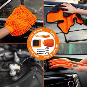 <span class=keywords><strong>Prix</strong></span> d'usine, ensemble de brosses de lavage de voiture de 21 pièces, haute efficacité, marque Amare, couleur personnalisée, logo personnalisé moderne - Product Image 5