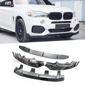 Xx F15 <b>Black</b> Knight Full Body Kit Fiberglass Glossy <b>Black</b> For Bmw X5 2014-2018 Front Lip Side Skirts Rear Lip Top <b>Wing</b> - Product Image 2