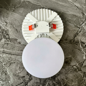 LED Recessed <b>Panel</b> <b>Light</b> 3500K Warm White Plastic Body Anti-Glare Ra85 Modern Design Easy Installation Hotel Use - Product Image 1