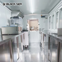 Remorque de camion de cuisine mobile en aluminium Blackser 4,8 m avec certification DOT ADR, remorques de cuisine roses, remorque de cuisine carrée