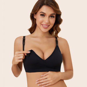 Soutien-gorge d'<span class=keywords><strong>allaitement</strong></span> sans fil souple de haute qualité soutien-gorge d'<span class=keywords><strong>allaitement</strong></span> personnalisé confort étanche <span class=keywords><strong>allaitement</strong></span> sans couture Lingerie maternité soutiens-gorge d'<span class=keywords><strong>allaitement</strong></span> - Product Image 4