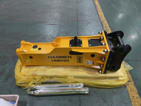 Marteau brise-roche hydraulique OEM compatible avec la chargeuse-pelleteuse JCB 3CX |   Ciseaux à béton de 68 mm pour la démolition