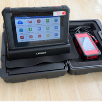 LAUNCH X431 PAD5 Elite Scanner de diagnostic OBD2, programmation et codage ECU, outil bidirectionnel, cartographie topologique, CAN FD DoIP, système complet