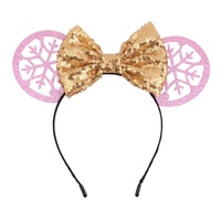 Bandeaux assortis, imprimé léopard, broderie de dessin animé pour enfant, 12 pièces, boucles d'oreilles mignonnes des deux côtés, déguisement de fête, bandeau