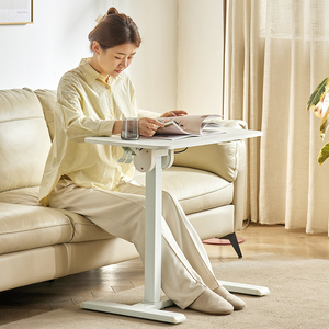 <span class=keywords><strong>Table</strong></span> élévatrice de bureau d'<span class=keywords><strong>ordinateur</strong></span> portable mobile pliable blanc réglable pneumatique - Product Image 2